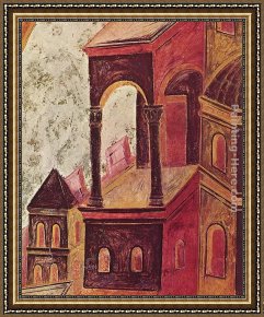 Giovanni Cimabue Framed Paintings - St Matthew [detail #2] by Giovanni Cimabue